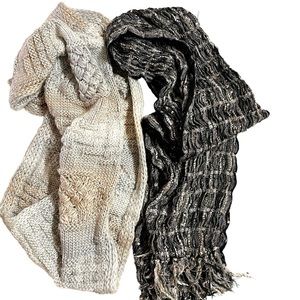 PAIR of vintage scarves EUC Mixit infinity scarf/Collection18 Multi OS